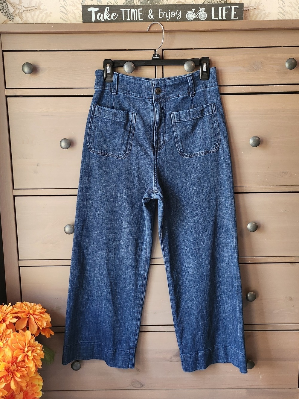 LC Conrad High-Rise Wide Leg Women's Jeans - Dark Blue